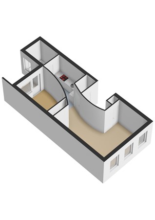 Floorplan - Ten Katestraat, 1053 BX Amsterdam